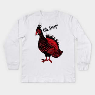 oh snap funny Thanksgiving day 2022 Kids Long Sleeve T-Shirt